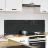 Panel kuchenny 2 pcs Ciemnoszary 70 x 40 cm szkło hartowane