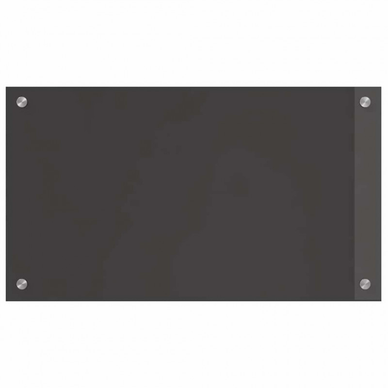 Panel kuchenny 2 pcs Ciemnoszary 70 x 40 cm szkło hartowane