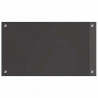 Panel kuchenny 2 pcs Ciemnoszary 70 x 40 cm szkło hartowane