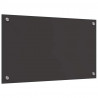 Panel kuchenny 2 pcs Ciemnoszary 70 x 40 cm szkło hartowane
