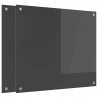 Panel kuchenny 2 pcs Ciemnoszary 70 x 60 cm szkło hartowane