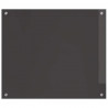 Panel kuchenny 2 pcs Ciemnoszary 70 x 60 cm szkło hartowane