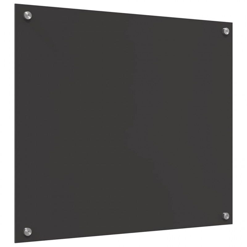 Panel kuchenny 2 pcs Ciemnoszary 70 x 60 cm szkło hartowane