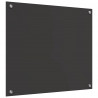 Panel kuchenny 2 pcs Ciemnoszary 70 x 60 cm szkło hartowane