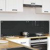 Panel kuchenny 2 pcs Ciemnoszary 80 x 40 cm szkło hartowane