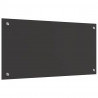 Panel kuchenny 2 pcs Ciemnoszary 80 x 40 cm szkło hartowane