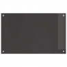 Panel kuchenny 2 pcs Ciemnoszary 80 x 50 cm szkło hartowane