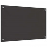 Panel kuchenny 2 pcs Ciemnoszary 80 x 50 cm szkło hartowane