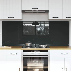 Panel kuchenny 2 pcs Ciemnoszary 80 x 60 cm szkło hartowane