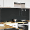 Panel kuchenny 2 pcs Ciemnoszary 80 x 60 cm szkło hartowane