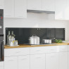 Panel kuchenny 2 pcs Ciemnoszary 90 x 40 cm szkło hartowane