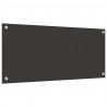 Panel kuchenny 2 pcs Ciemnoszary 90 x 40 cm szkło hartowane