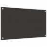 Panel kuchenny 2 pcs Ciemnoszary 90 x 50 cm szkło hartowane