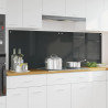 Panel kuchenny 2 pcs Ciemnoszary 90 x 60 cm szkło hartowane