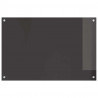 Panel kuchenny 2 pcs Ciemnoszary 90 x 60 cm szkło hartowane