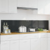Panel kuchenny 2 pcs Ciemnoszary 100 x 40 cm szkło hartowane