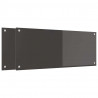 Panel kuchenny 2 pcs Ciemnoszary 100 x 40 cm szkło hartowane