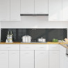 Panel kuchenny 2 pcs Ciemnoszary 100 x 40 cm szkło hartowane