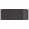 Panel kuchenny 2 pcs Ciemnoszary 100 x 40 cm szkło hartowane