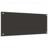 Panel kuchenny 2 pcs Ciemnoszary 100 x 40 cm szkło hartowane