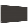 Panel kuchenny 2 pcs Ciemnoszary 100 x 50 cm szkło hartowane