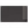 Panel kuchenny 2 pcs Ciemnoszary 100 x 60 cm szkło hartowane
