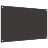 Panel kuchenny 2 pcs Ciemnoszary 100 x 60 cm szkło hartowane