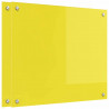 Panel kuchenny 2 pcs Żółty 70 x 60 cm szkło hartowane
