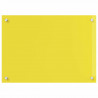 Panel kuchenny 2 pcs Żółty 70 x 60 cm szkło hartowane