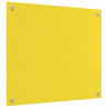 Panel kuchenny 2 pcs Żółty 70 x 60 cm szkło hartowane
