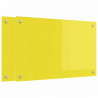 Panel kuchenny 2 pcs Żółty 80 x 50 cm szkło hartowane