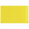 Panel kuchenny 2 pcs Żółty 80 x 50 cm szkło hartowane