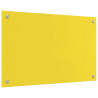 Panel kuchenny 2 pcs Żółty 80 x 50 cm szkło hartowane