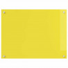 Panel kuchenny 2 pcs Żółty 80 x 60 cm szkło hartowane