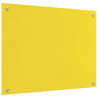 Panel kuchenny 2 pcs Żółty 80 x 60 cm szkło hartowane