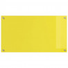 Panel kuchenny 2 pcs Żółty 90 x 50 cm szkło hartowane