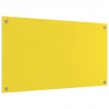 Panel kuchenny 2 pcs Żółty 90 x 50 cm szkło hartowane