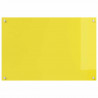 Panel kuchenny 2 pcs Żółty 90 x 60 cm szkło hartowane