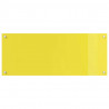 Panel kuchenny 2 pcs Żółty 100 x 40 cm szkło hartowane