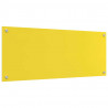 Panel kuchenny 2 pcs Żółty 100 x 40 cm szkło hartowane