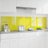 Panel kuchenny 2 pcs Żółty 100 x 50 cm szkło hartowane