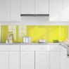 Panel kuchenny 2 pcs Żółty 100 x 50 cm szkło hartowane