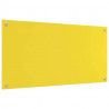 Panel kuchenny 2 pcs Żółty 100 x 50 cm szkło hartowane