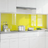 Panel kuchenny 2 pcs Żółty 100 x 60 cm szkło hartowane
