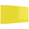 Panel kuchenny 2 pcs Żółty 100 x 60 cm szkło hartowane