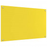 Panel kuchenny 2 pcs Żółty 100 x 60 cm szkło hartowane