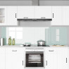 Panel kuchenny 2 pcs Biały 110 x 60 cm szkło hartowane