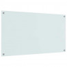 Panel kuchenny 2 pcs Biały 110 x 60 cm szkło hartowane