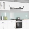 Panel kuchenny 2 pcs Biały 120 x 50 cm szkło hartowane