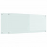 Panel kuchenny 2 pcs Biały 120 x 50 cm szkło hartowane